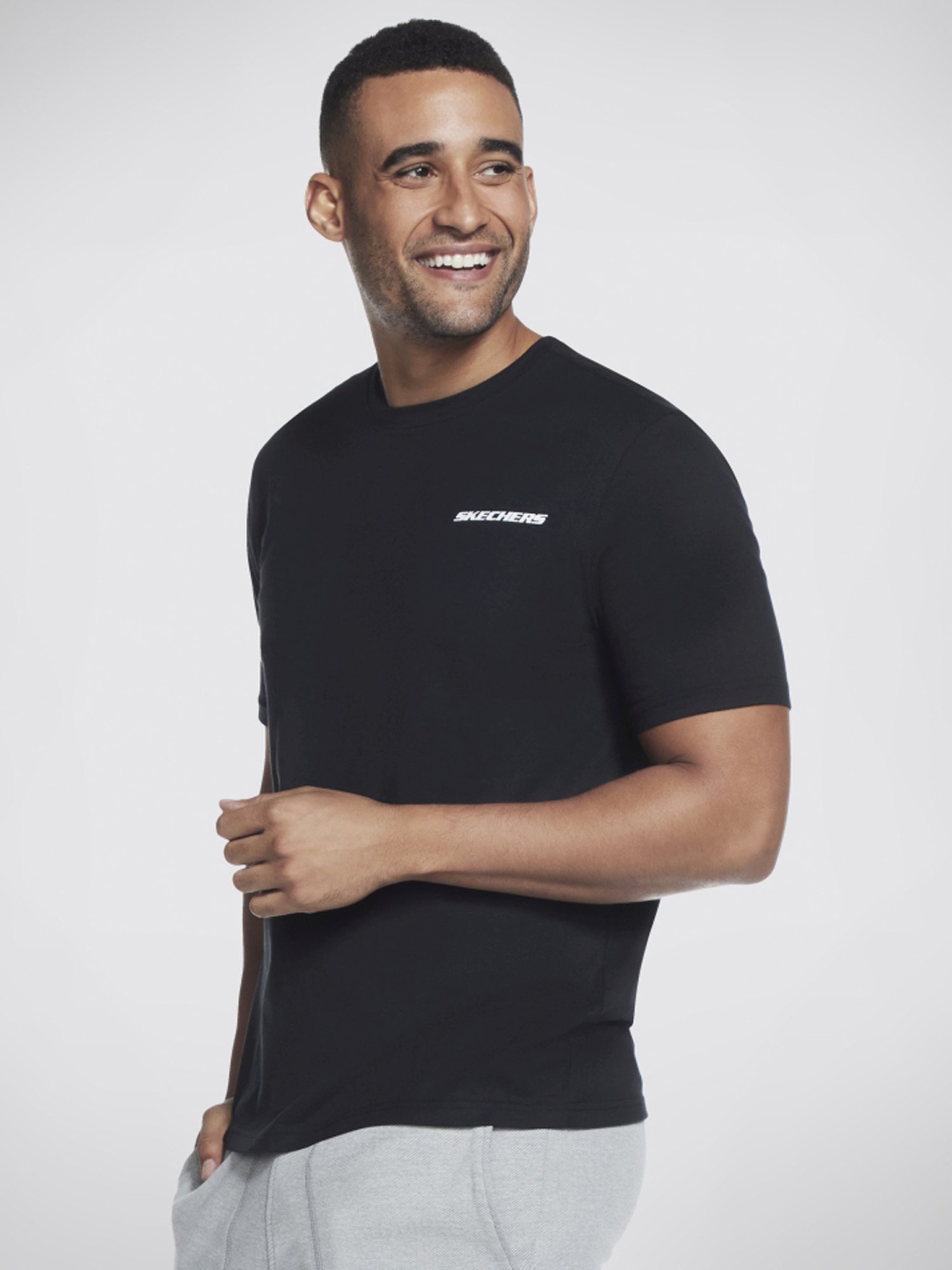 Skechers Black Relaxed Fit T-Shirt