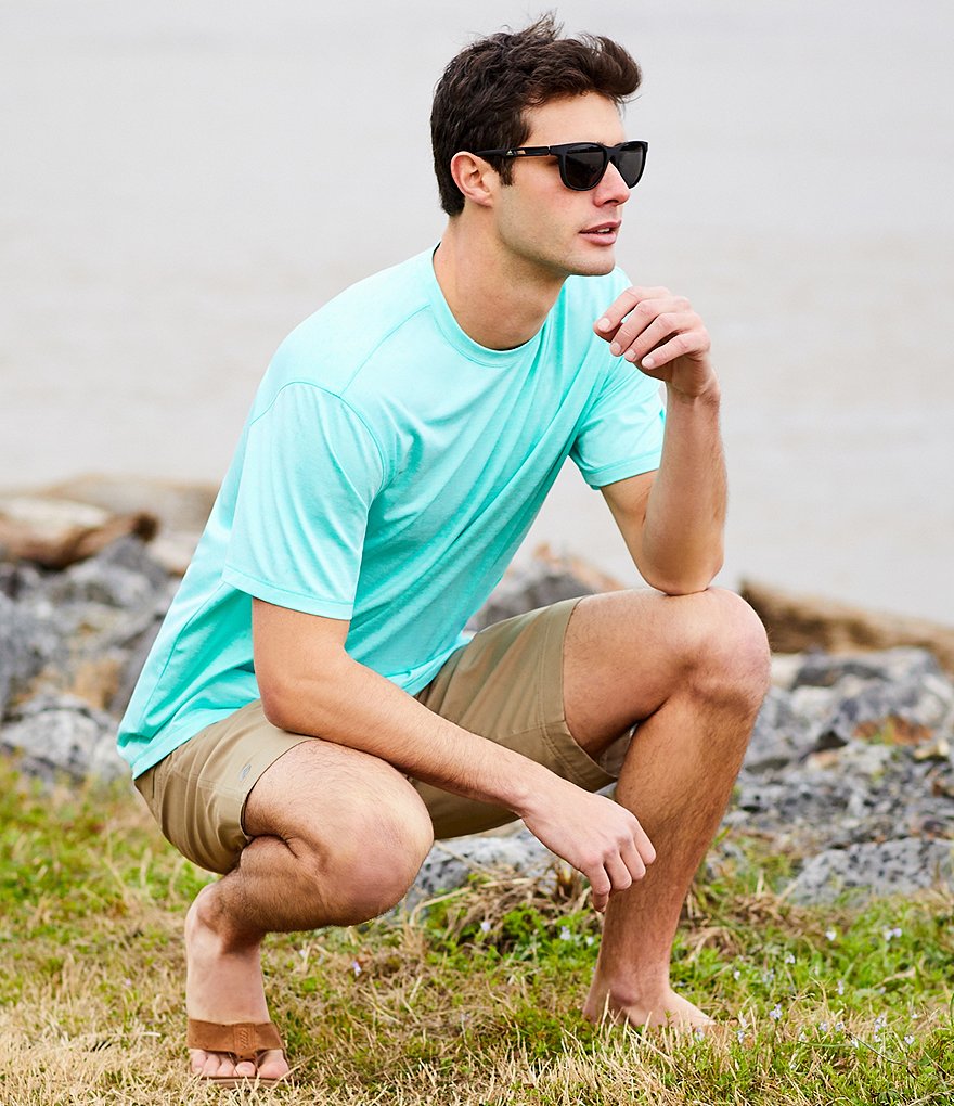 Solaris Powered by CoolCore Short-Sleeve Striated Crew Neck Performance Tee