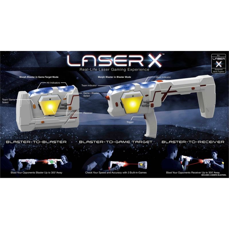 Laser X Two Player Double Morph Laser Tag Gaming Set