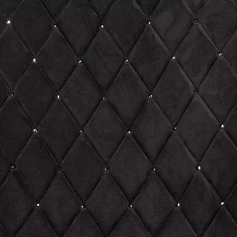 LUNNA 1pc Jet Black Seat Vest Embellished with Swarovski Crystals