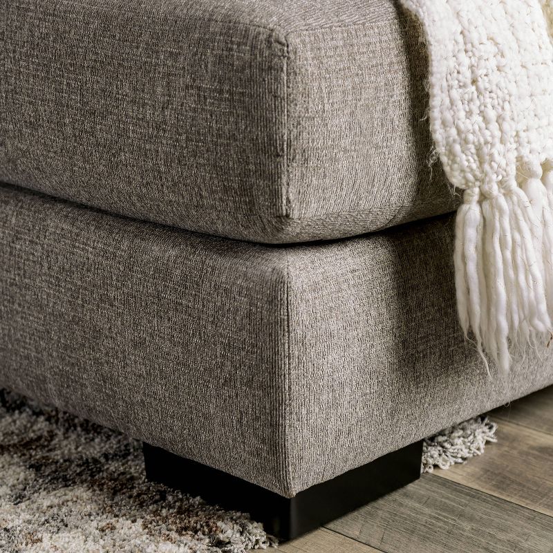 5pc French Seamed Sectional Mona Abstract Gray - Project 62™