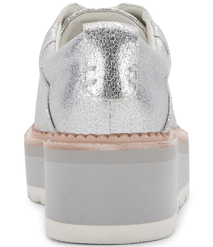 Dolce Vita Toyah Metallic Suede Platform Sneakers