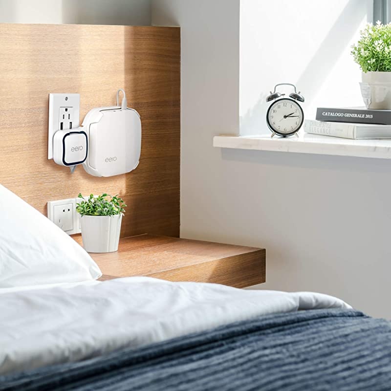 Wall Mount Brackets for EERO Pro WiFi SystemSimple and Useful DesignedSpace SavingSturdy Wall Mount Holder Without Messy Wires or Screws 2 Pack