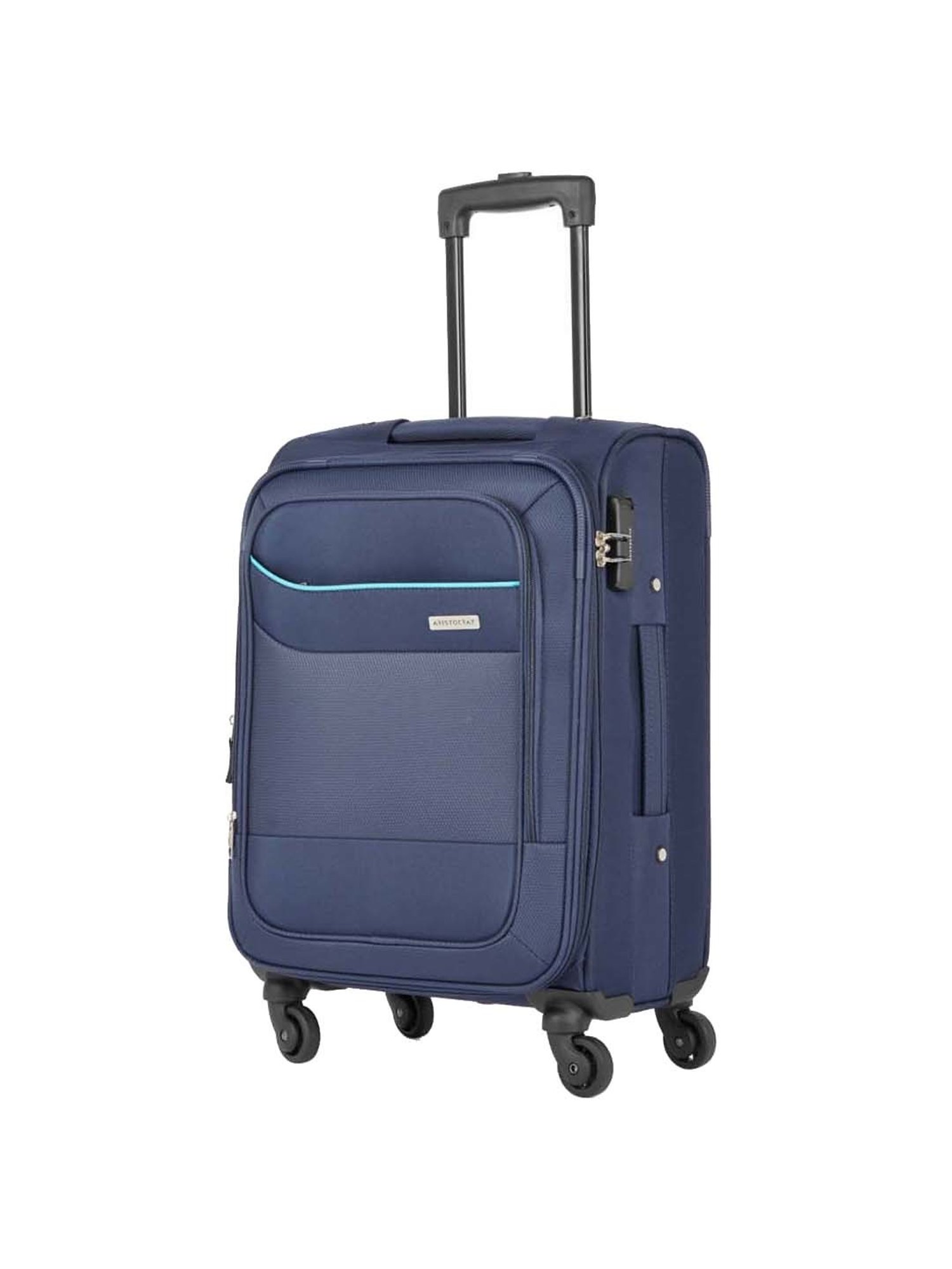 Aristocrat Navy Small Soft Cabin Trolley - 37 cm