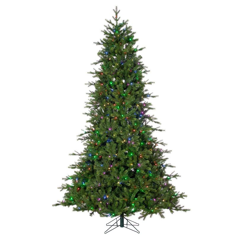 Sterling  7.5Ft. Remote Enabled Natural Cut Coastal Pine with 504 RGB Color Changing Lights and Power Pole Technology