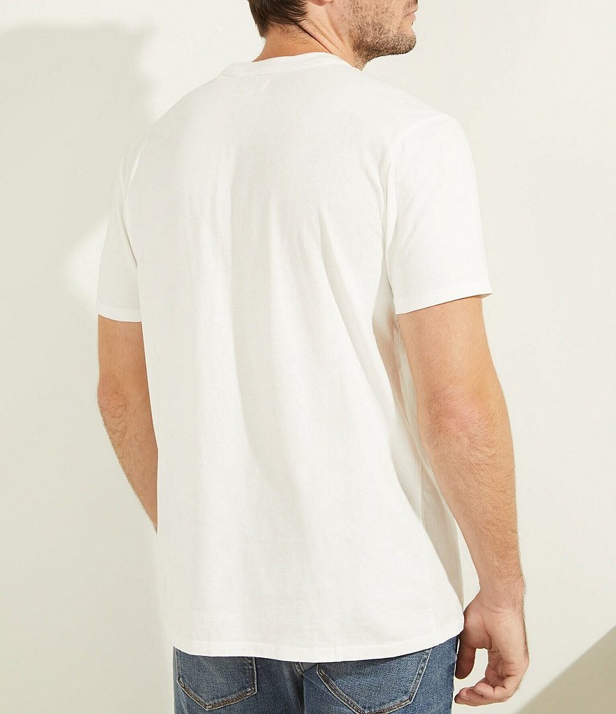 Guess Short-Sleeve Sueded Vintage Pocket Tee