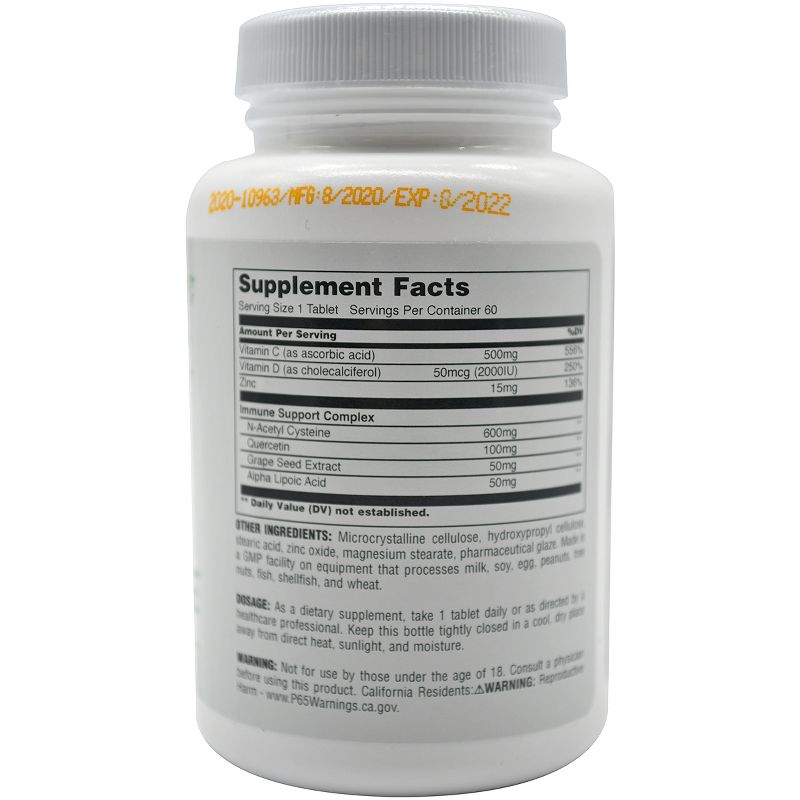 Universal Nutrition Daily Immune Dietary Supplement - 60 Tablets