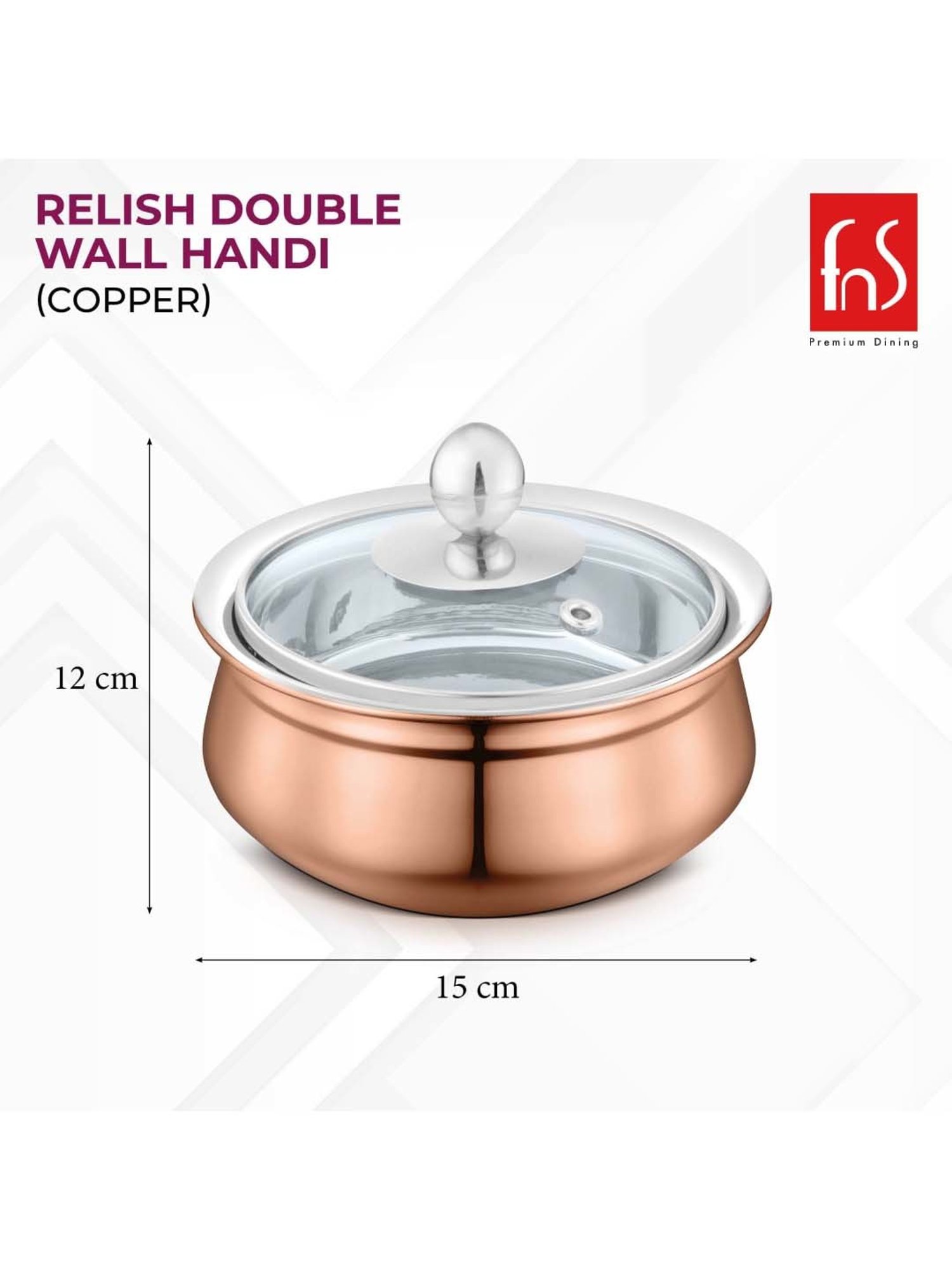 Wonderchef Ebony Hard Anodized Non-stick Biryani Handi with Lid