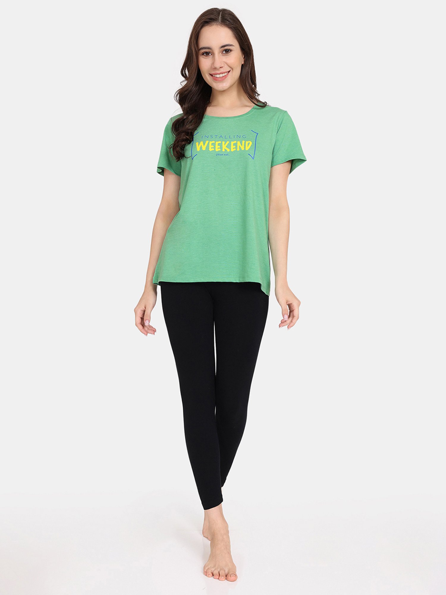 Rosaline by Zivame Green Cotton Printed Top