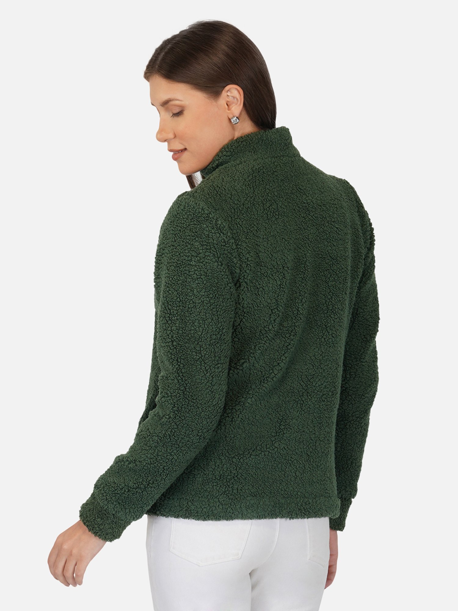 PURYS Green High Neck Jacket