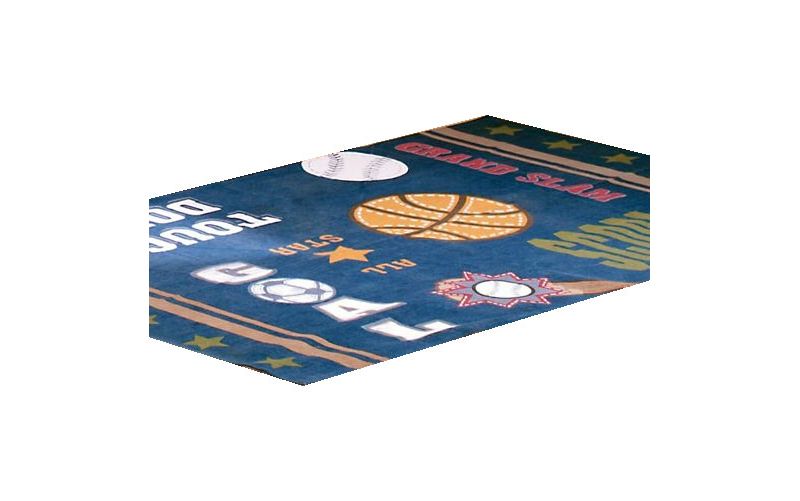 4'x6' Rectangle Accent Rug Blue - Store51 LLC