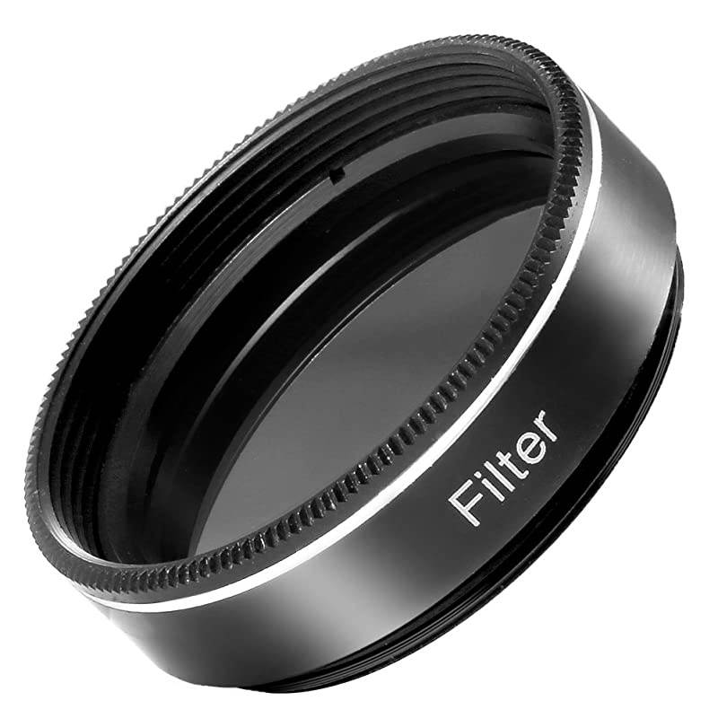 125 inches 13 Percent Transmission Neutral Density Moon Filter Aluminum Frame Plastic Thread Optical Glass Telescope Eyepiece Filter Helping Reduce Overall Brightness and Irradiation Black