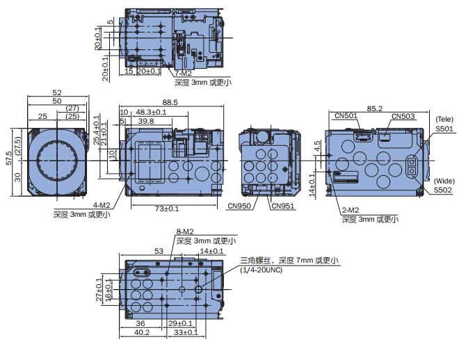 SONY FCB-EX490E &FCB-EX490EP PAL NTSC SONY Standard system clcor zoom module