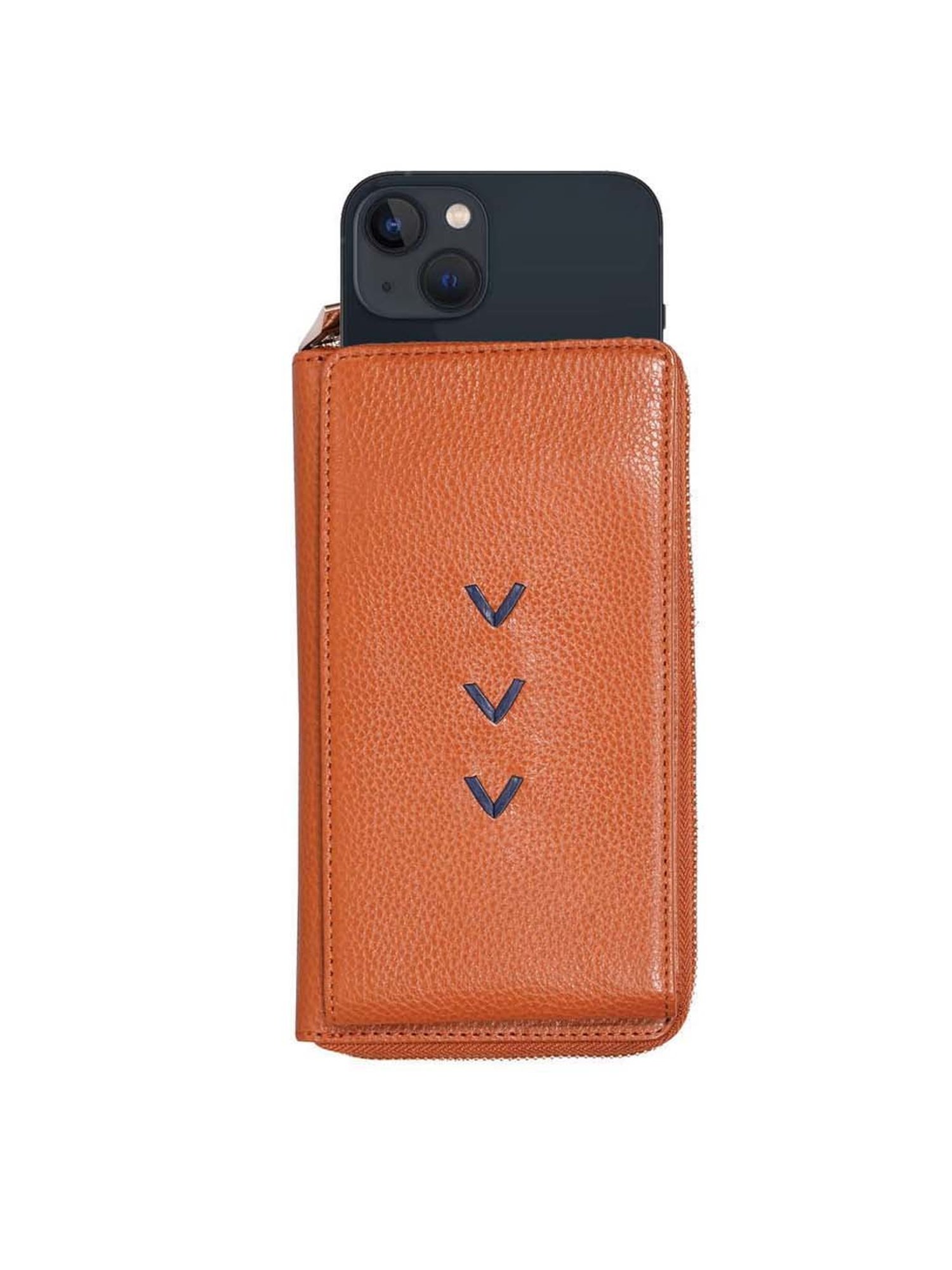 SASSORA Brown Textured Mobile Pouch