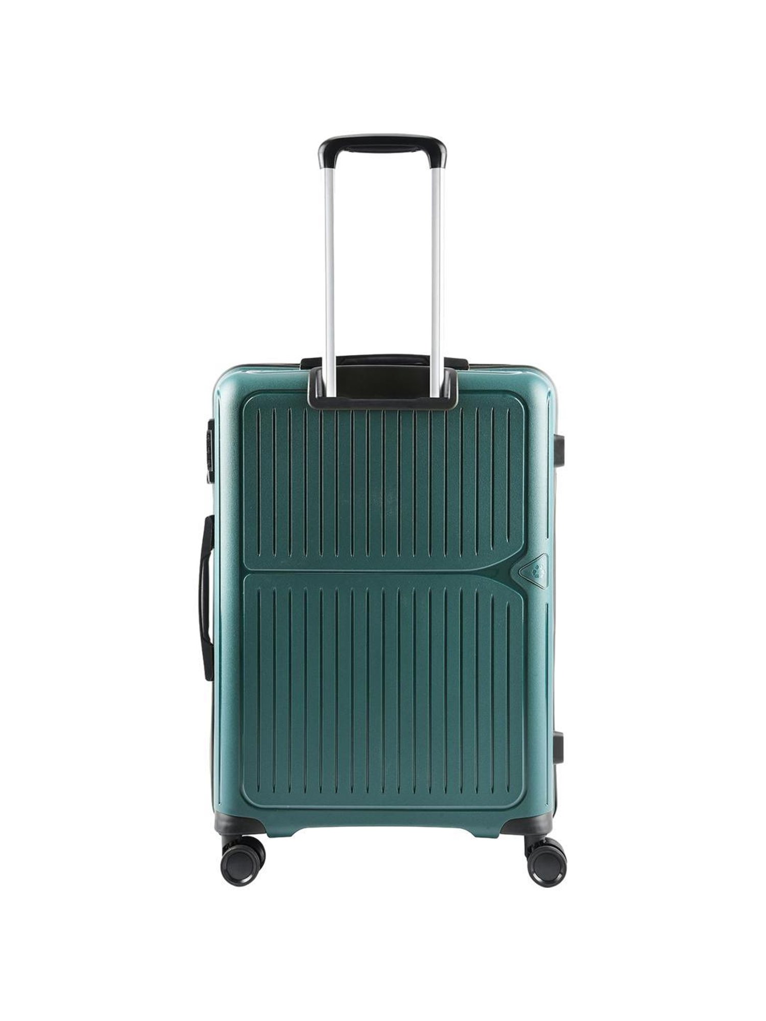 Aristocrat Green Textured Hard Medium Trolley Bag - 28 cm