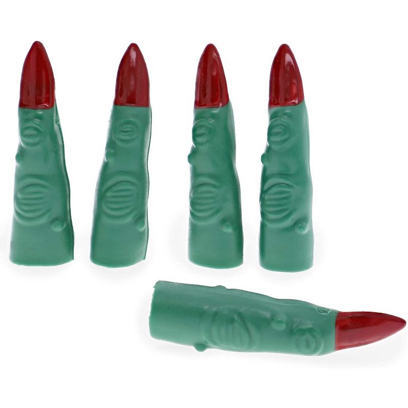 Spooky Central 48 Pack Martian Witch Finger Puppets for Halloween Costume, Party Favors