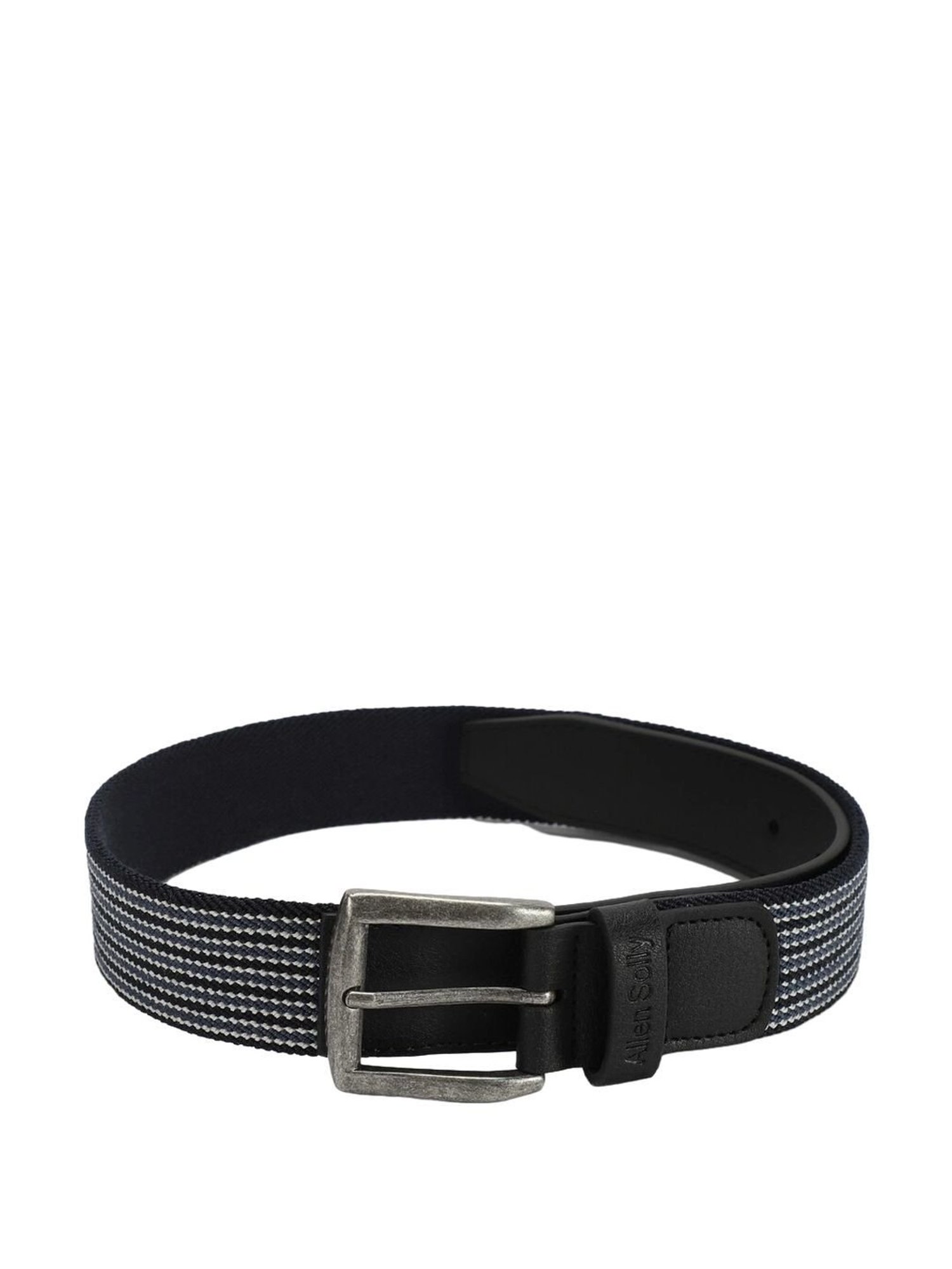 Antony Morato Black Leather Solid Waist Belt
