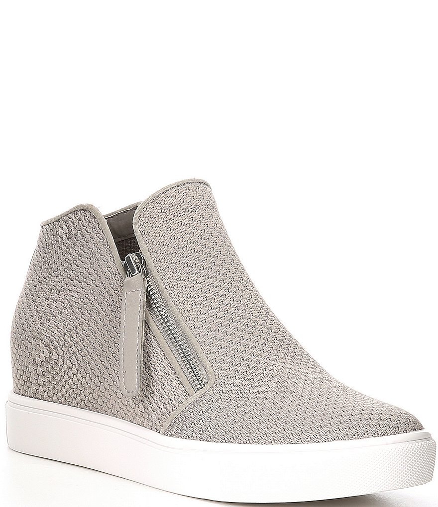 Donald Pliner Pelham Neoprene Mixed Leather Slip-On Wedge Sneakers