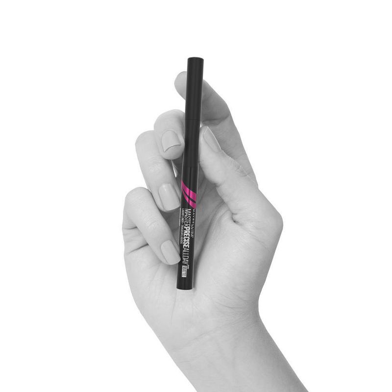 Maybelline Eyestudio Master Precise All Day Liquid Eyeliner Makeup - Matte Black - 0.034 fl oz