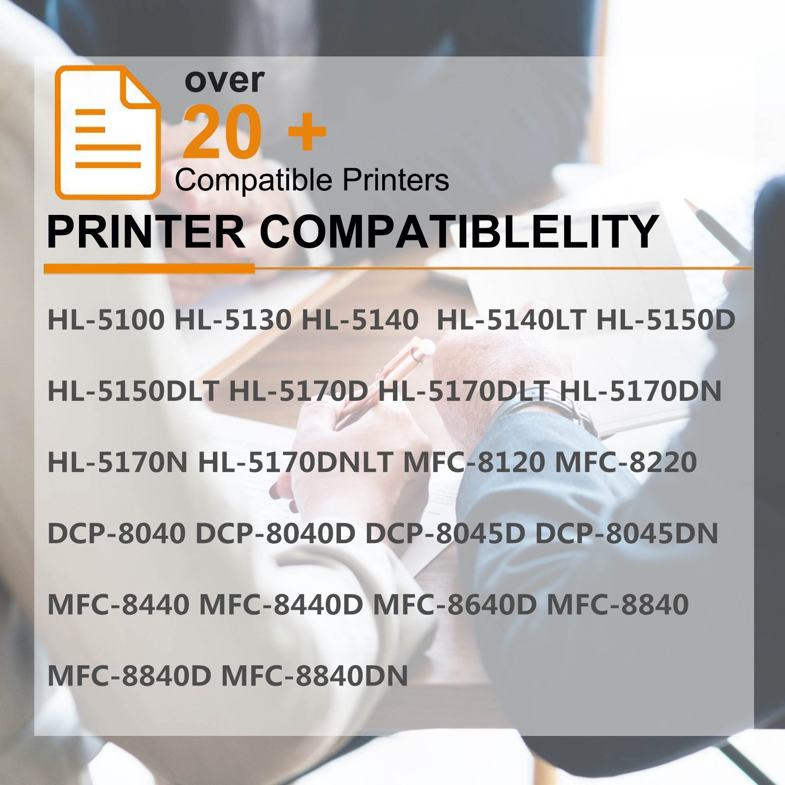 GREENCYCLE 4 Pack Compatible TN570 TN540 Laser Toner Cartridge for Brother DCP-8040 HL-5100 HL-5130 MFC-8120 MFC-8220