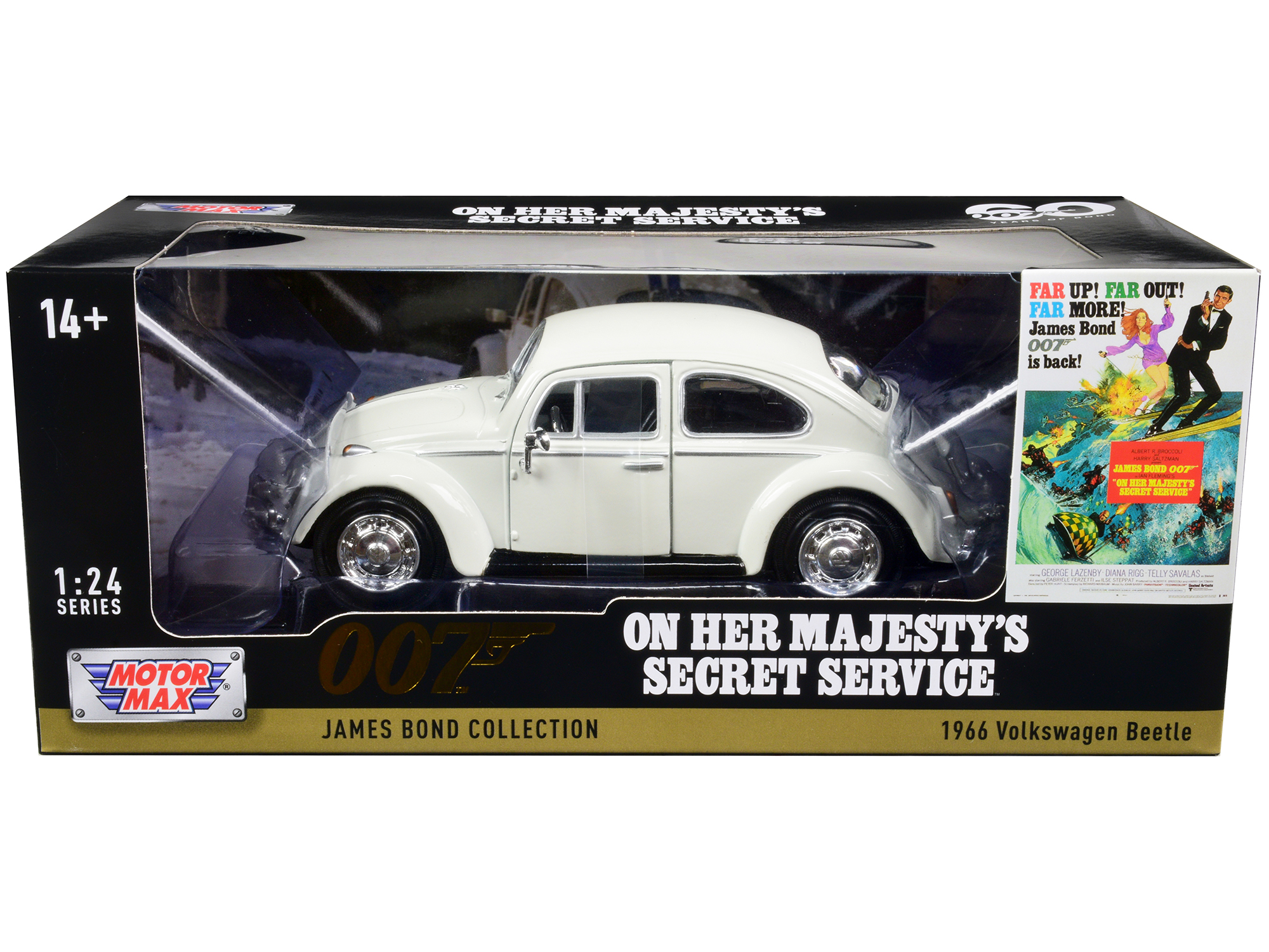 Volkswagen T1 Bus Candy Blue and White with Stitch Diecast Figurine and Surfboard "Lilo & Stitch" Disney "Hollywood Rides" Series 1/24 Diecast Model Car by Jada