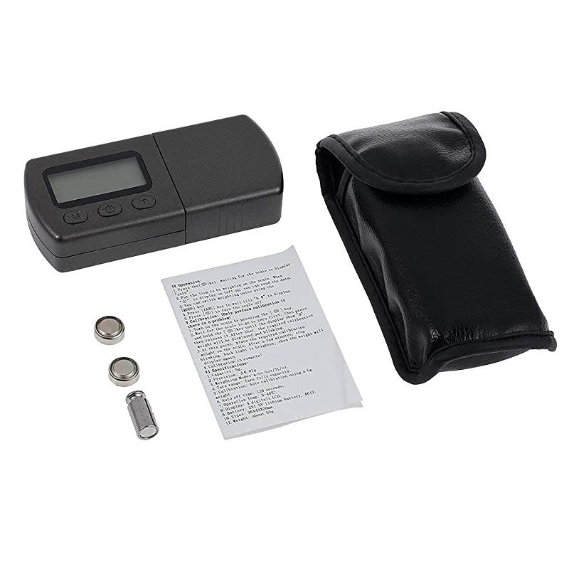 Turntable Stylus Force Scale Gauge 0.01g LP Stylus Gauge with LCD Backlight, Tracking Force Pressure Gauge/Scale for Tonearm Phono Cartridge Black