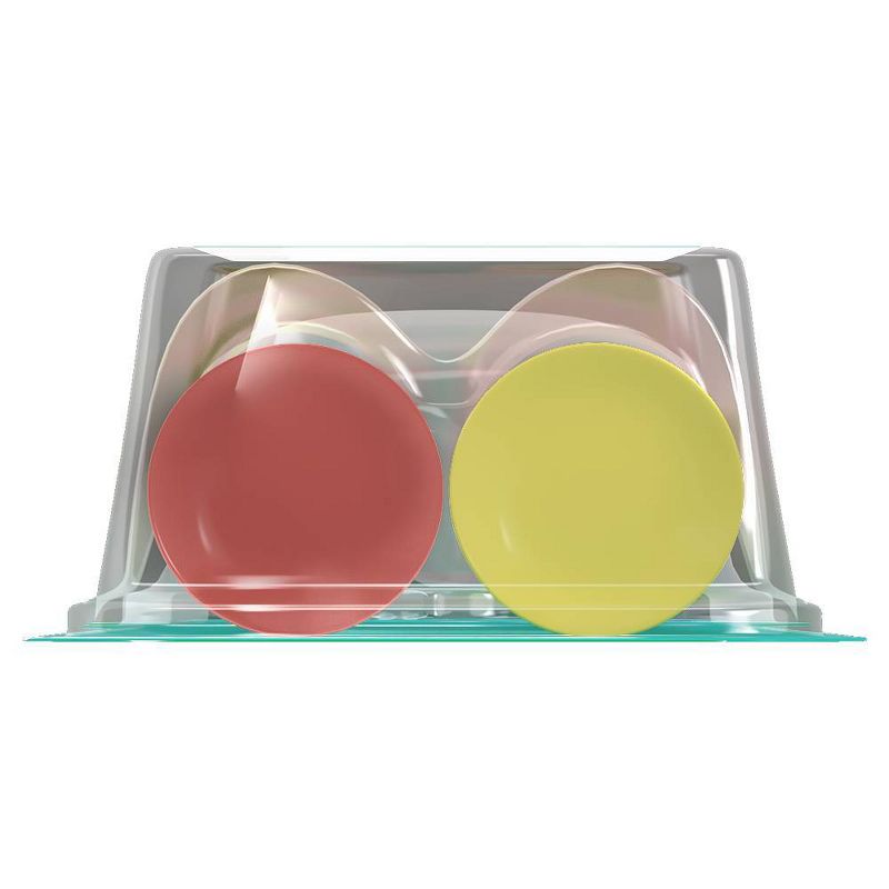 hum kids by Colgate Smart Manual Toothbrush Replacement Pack - Extra Soft Bristles - Yellow & Coral - 2ct