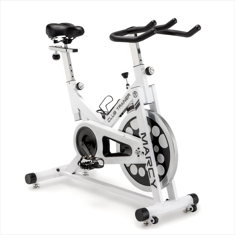 Body Flex Sports Body Rider BRF700 Stationary Full Body Cardio Exercise Upright Fan Bike with Dual Action Handlebars and Adjustable Seat