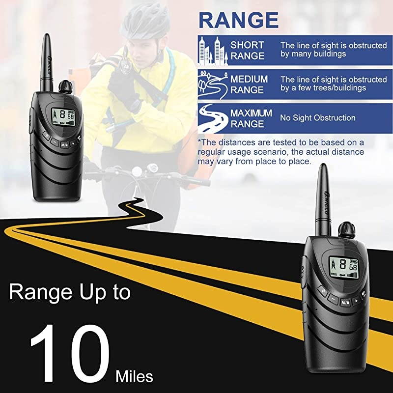 Walkie Talkies for Adults 22 Channel FRS Long Range Walkie Talkie Two Way Radio with 1500mAh Liion Battery for Adult Outdoor Business Camping Cruising