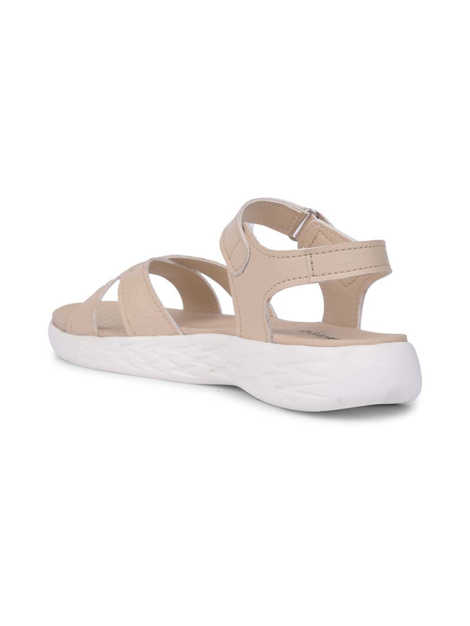 Healers by Liberty Women's Beige Ankle Strap Wedges