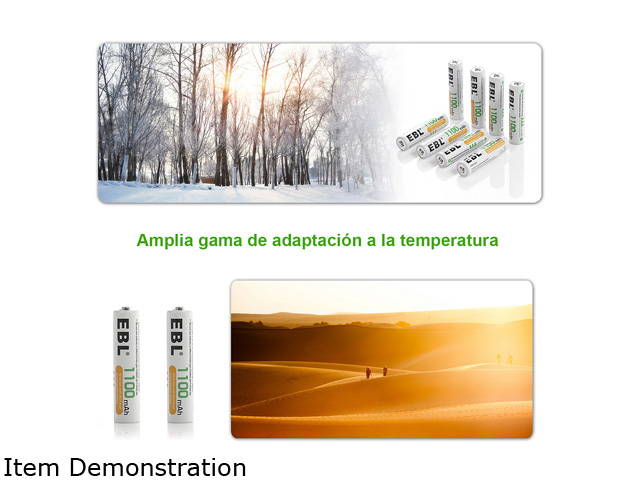 EBL 16 Pack 1100mAh AAA 1.2V Ni-Mh Rechargeable Battery