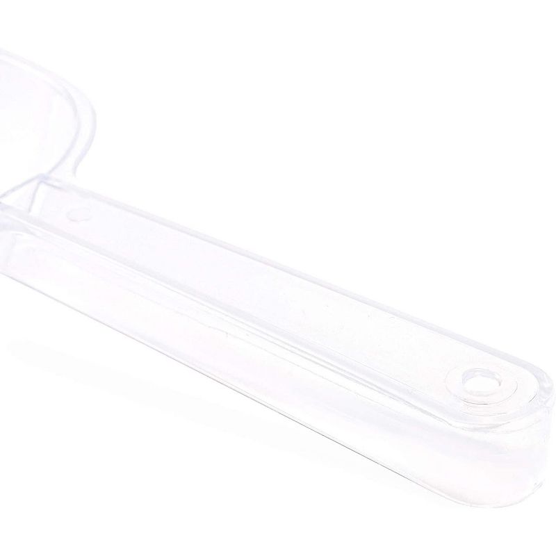 Juvale 24-Count Food Scoop, 9 inches Clear Sturdy Plastic Buffet Scoops for Food Candy Meals Ideal for Wedding Parties Events