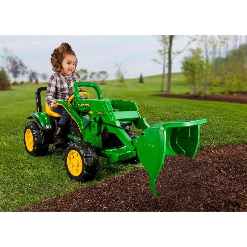 Peg Perego John Deere Front Loader - Green
