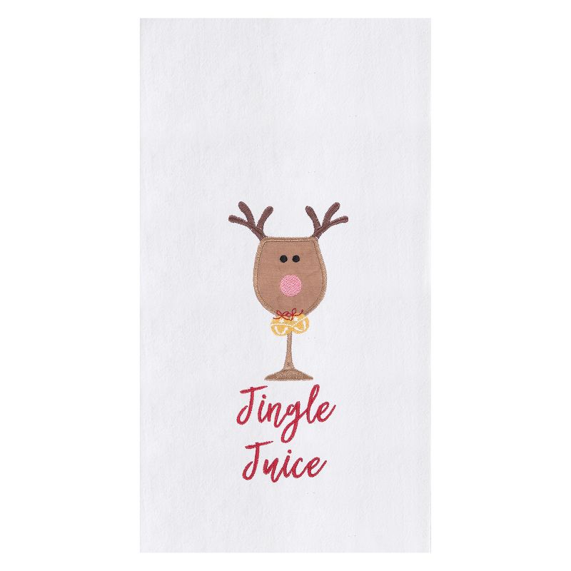 C&F Home Jingle Juice Embroidered Cotton Kitchen Towel