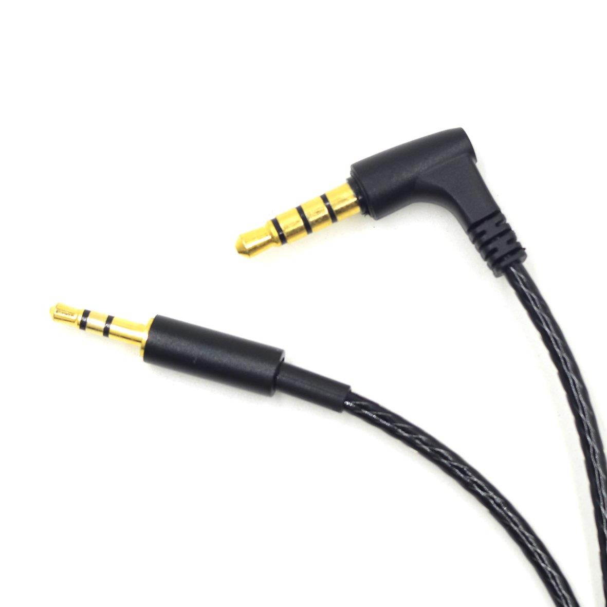 New black Replacement Audio cable Cord wire with remote and mic for AKG AKG Y40 Y45BT Y50 Y55 AKG N60 NC n60nc headphones
