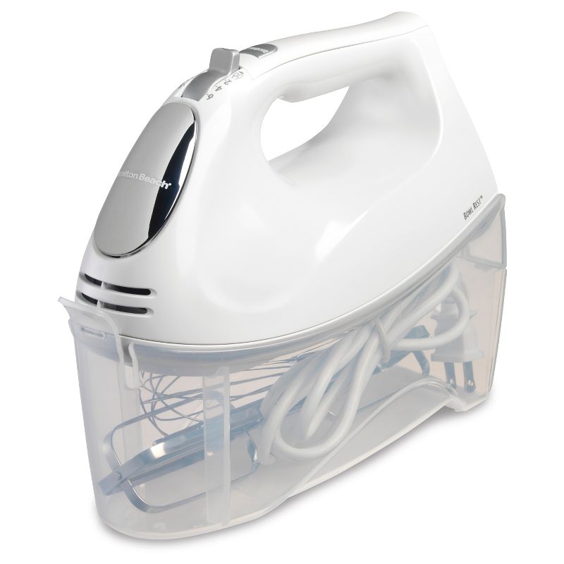 Hamilton Beach 6-Speed Hand Mixer with Case - White 62632R