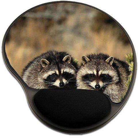 Raccoons Mousepad Base with Wrist Support Mouse Pad Great Gift Idea