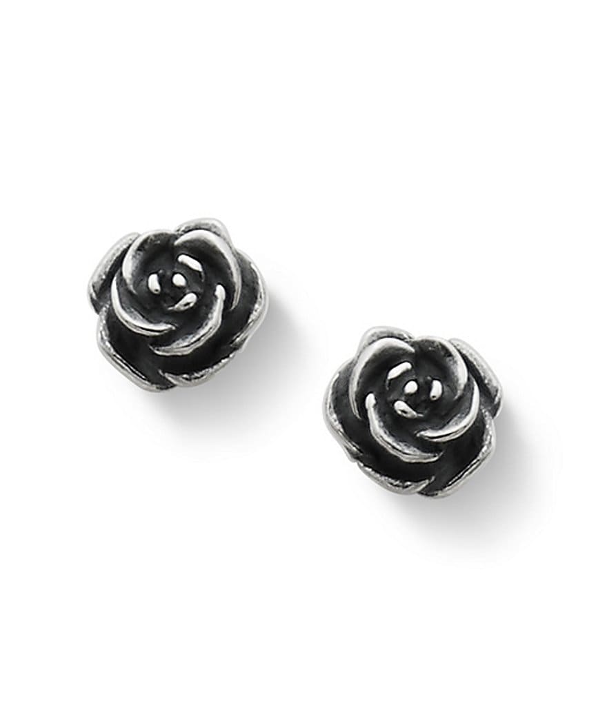 James Avery Rose Sterling Silver Stud Earrings