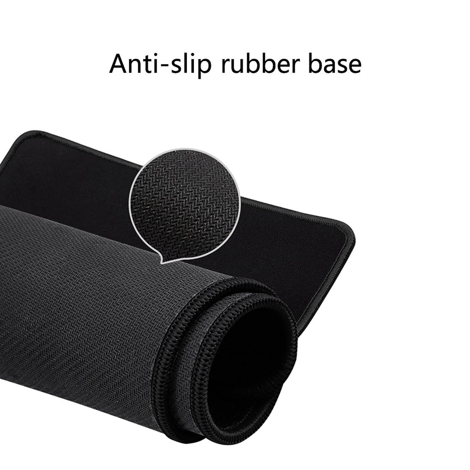 Large Mouse Pad with Stitched Edge, SAMIT Extended Gaming Mouse Pad XL Mousepad Premium-Textured Mouse Desk Pad Keyboard Pad Waterproof Non-Slip Rubber Base Long Mice Pads Mouse Mat for Laptop, PC