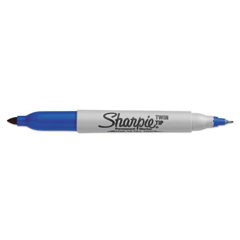 Sharpie Twin-Tip Permanent Marker Fine/Ultra Fine Point Blue 32003