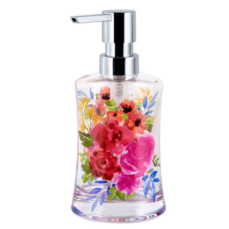 3pc Lotion Pump, Toothbrush Holder, Tumbler Floral Burst - Allure