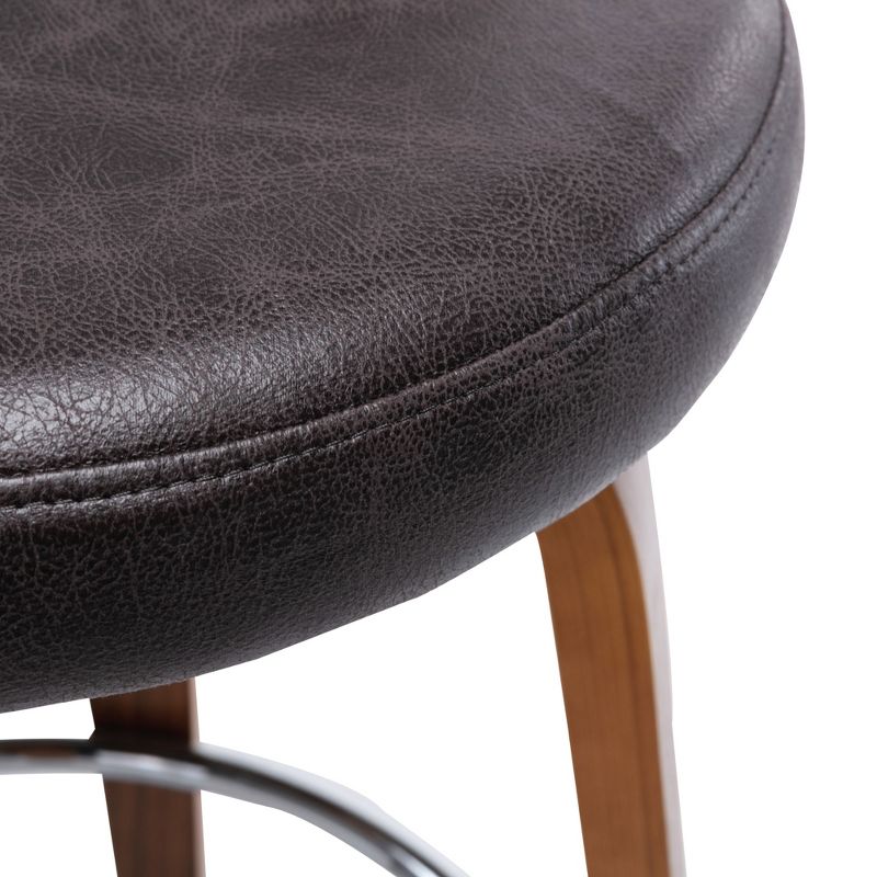 eLuxury Barrel Swivel Counter Stool