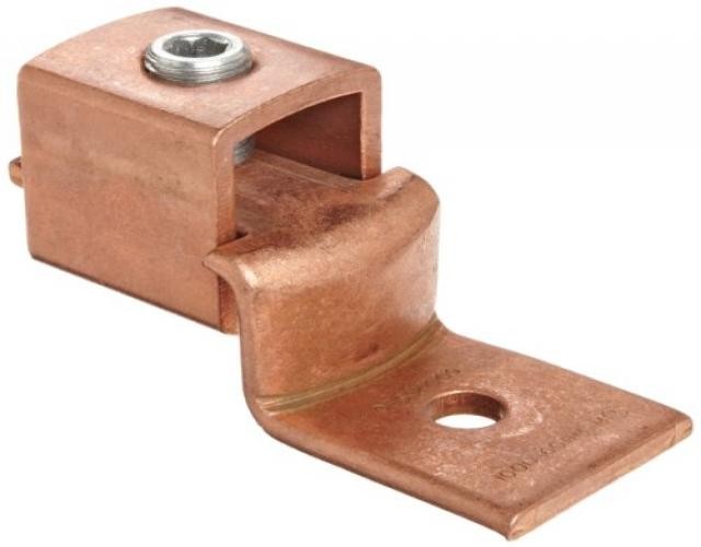 Morris Products 90528 Single Offset Mechanical Connector, Copper, 650A Rating, 1000mcm - 600mcm Wire Range