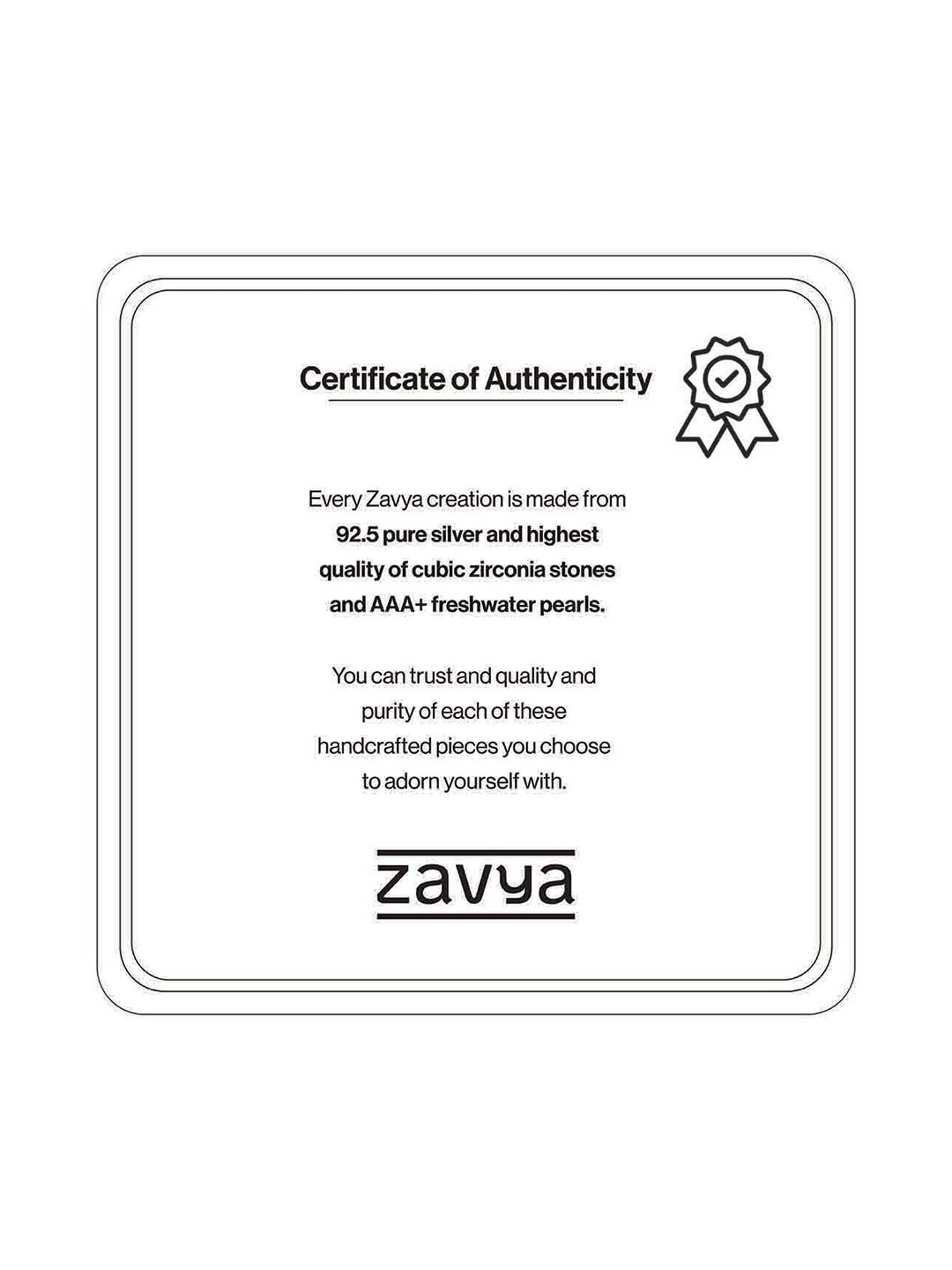 Zavya 92.5 Sterling Silver Dazzling Bloom Rhodium-Plated Drop Earrings