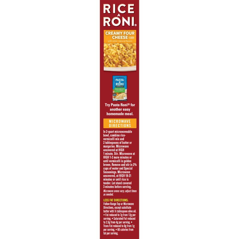 Rice A Roni Creamy Four Cheese Rice - 6.4oz
