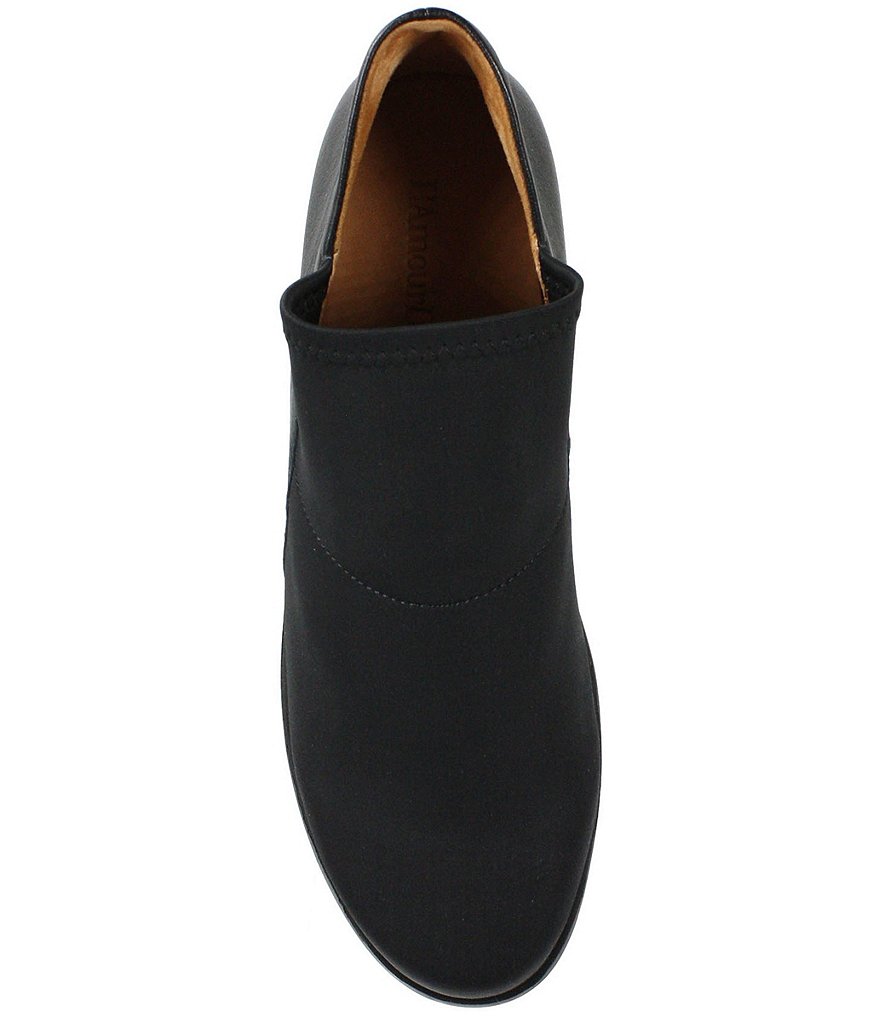 L'Amour Des Pieds Howin Stretch Wedge Lug Sole Ankle Booties