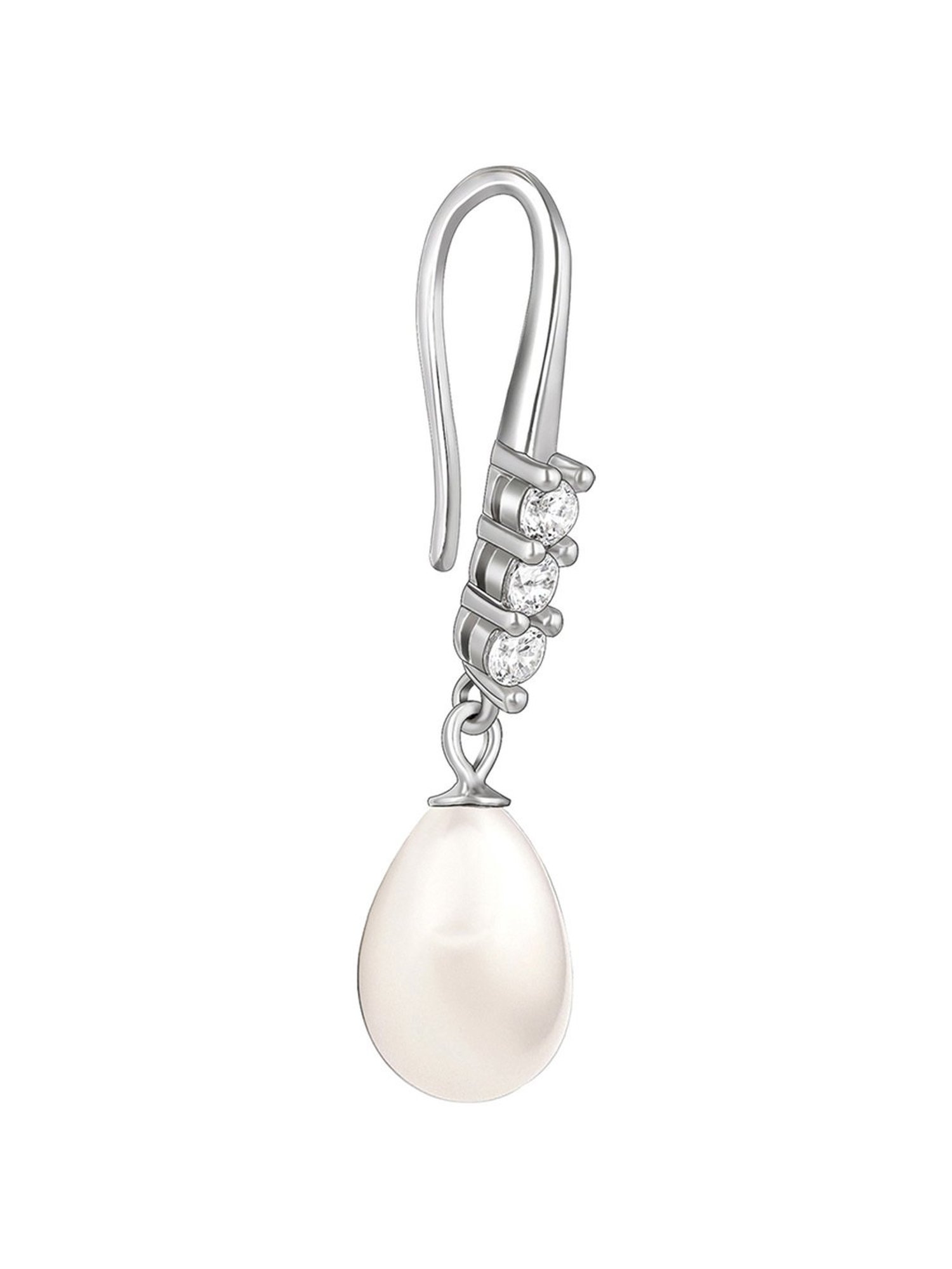 GIVA Anushka Sharma Love is Everywhere 92.5 Sterling Silver Silver Drops of Pearl Earrings