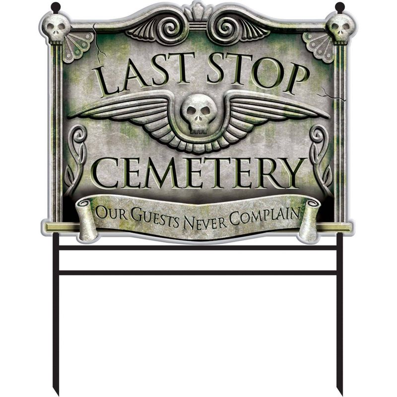 Halloween Cemetery Decorative Holiday Scene Prop