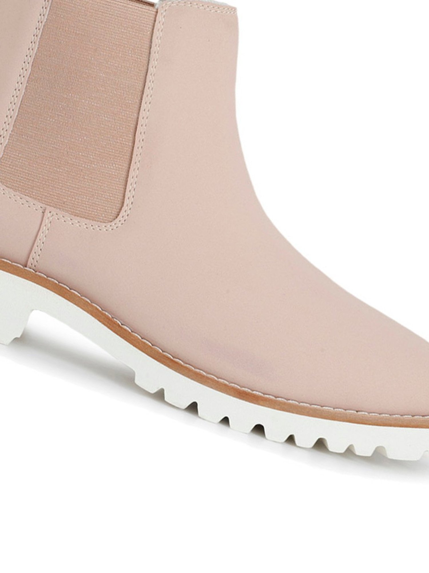 Yoho Women's Beige Chelsea Boots