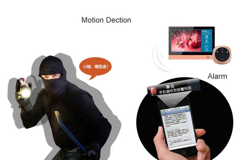 Intelligent Visual Doorbell Wifi Remote Intercom Home Security Multifunction Home Use